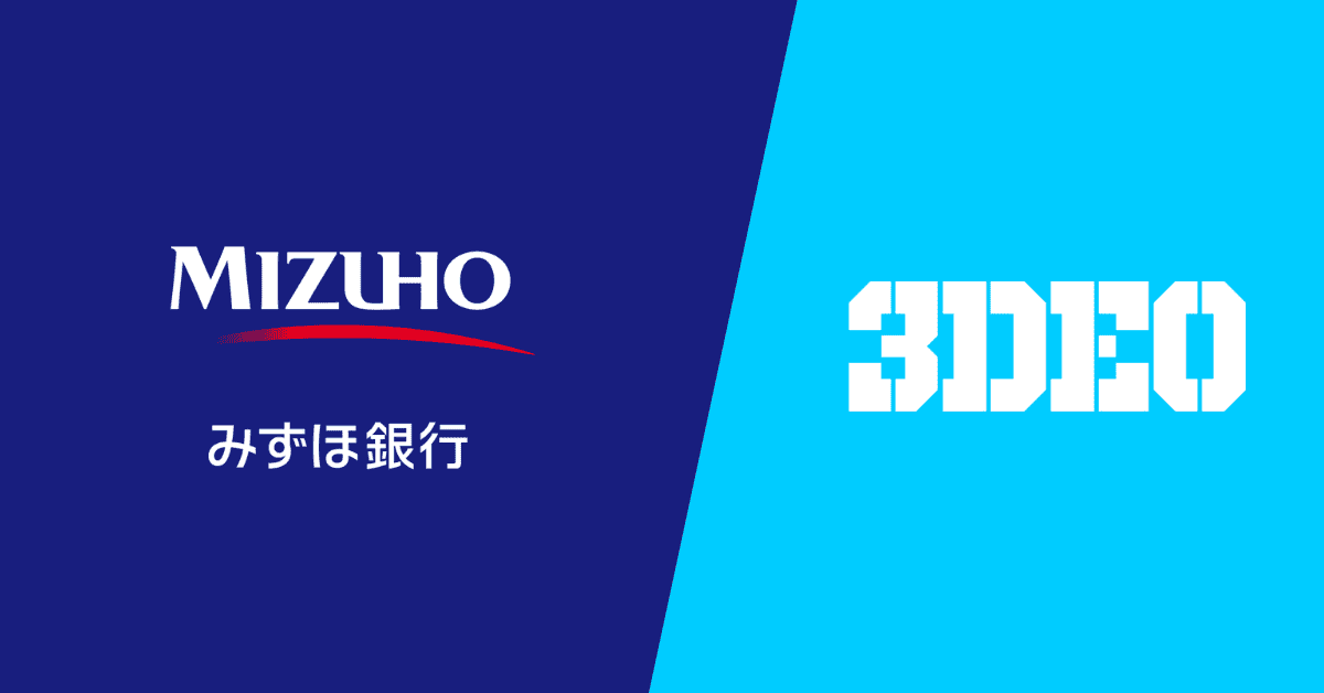 3DEO Secures Strategic Investment from Mizuho Bank to Drive Innovation in Metal Additive Manufacturing Logo image with the left side showing "Mizuho" in English and Japanese on a dark blue background, and the right side showing "3DEO" in bold white letters on a light blue background. 3DEO Announces new CEO prominently featured.