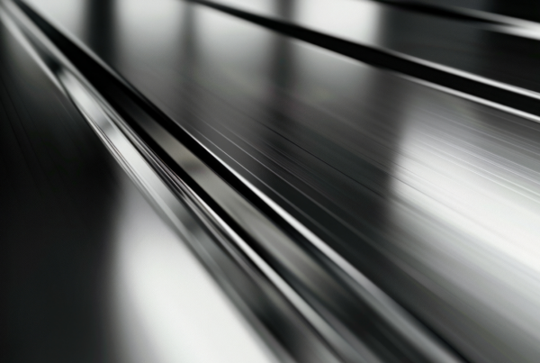 Sleek metal surface finish